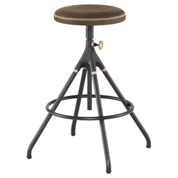 Akron Brown and Black Counter Stool, image 1