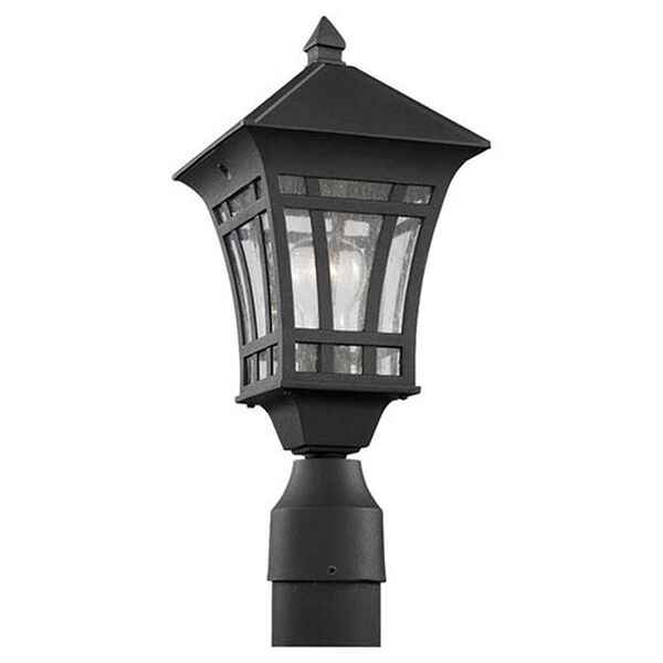 Herrington Black One-Light Outdoor Post Lantern, image 1