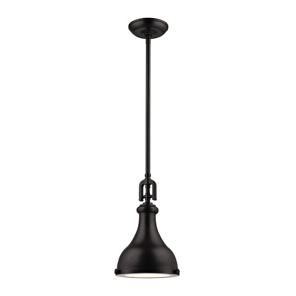 Rutherford Oil Rubbed Bronze 9-inch One-Light Pendant, image 1