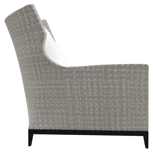 Captiva Pewter Gray and White Outdoor Chair, image 2