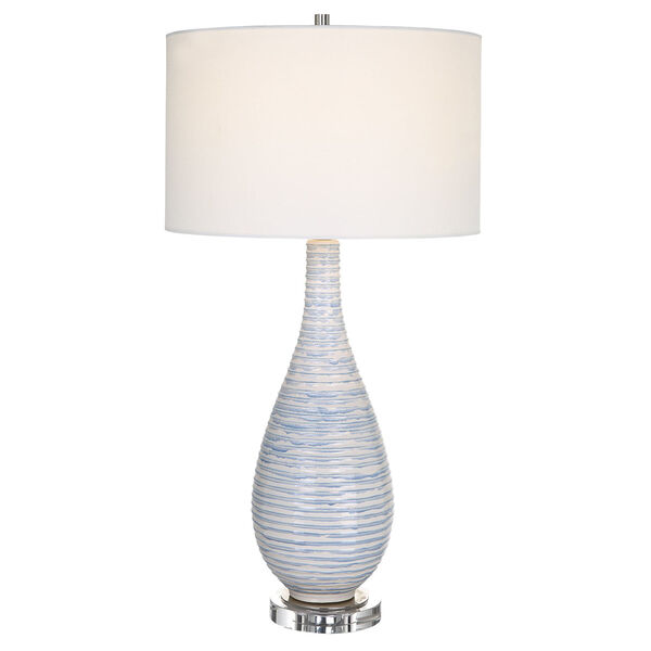 Clariot Soft Blue and White Table Lamp, image 1