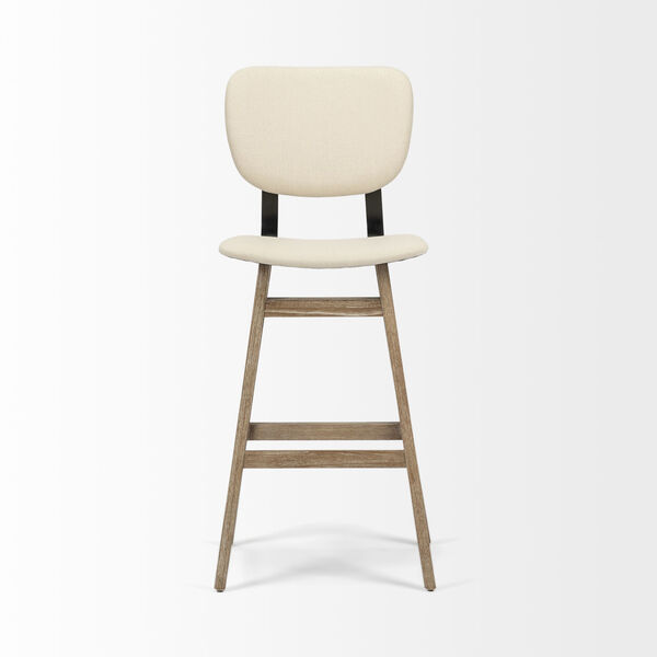 Haden Brown Upholstered Seat Bar Height Stool, image 2
