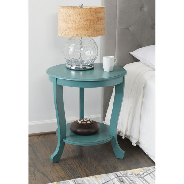 Gianna Teal Blue Side Table, image 2