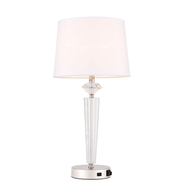 Annella Polished Nickel 14-Inch One-Light Table Lamp, image 6