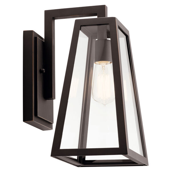 Delison Rubbed Bronze Eight-Inch One-Light Outdoor Wall Sconce, image 1