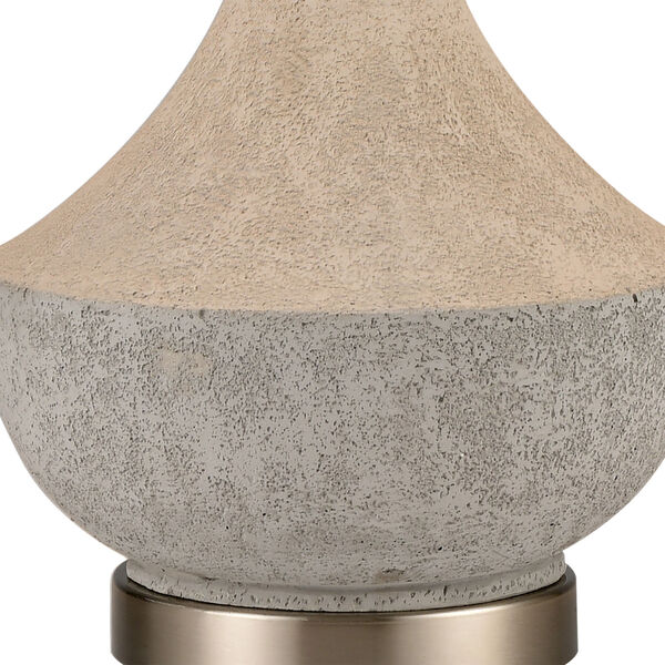 Wendover Gray Polished Concrete Brushed Steel One-Light Table Lamp, image 4