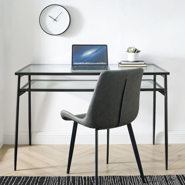 Rayna Black Two Tier Desk, image 3