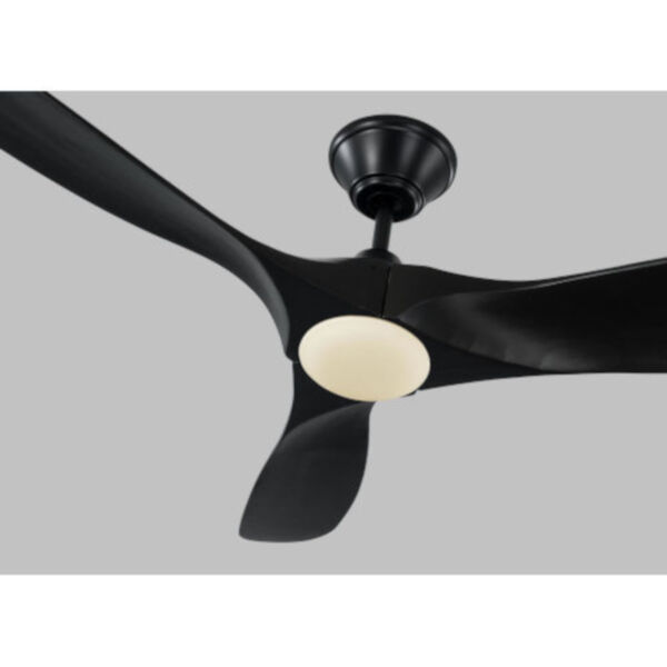 Maverick Black on Black 52-Inch LED Ceiling Fan, image 3