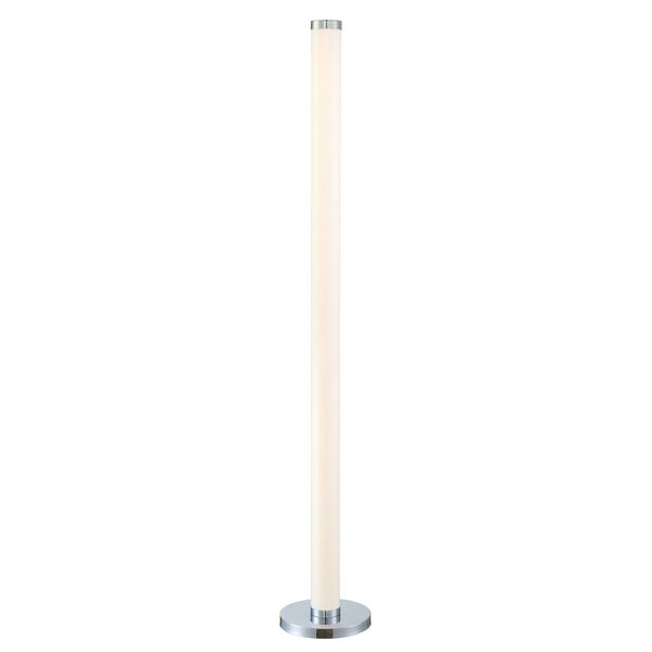 Quilla Chrome Frost Acrylic LED Floor Lamp, image 1