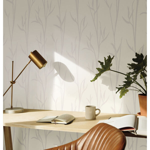 Matcha Off White Botanical Non-Pasted Wallpaper, image 1