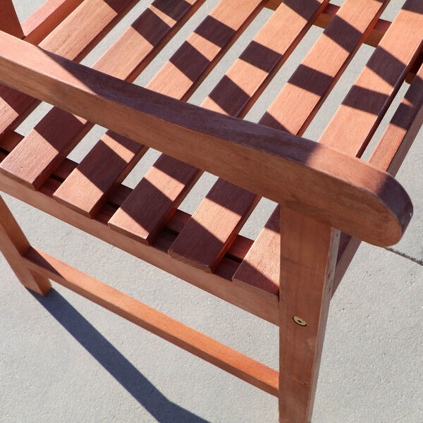 Malibu Outdoor 5-piece Wood Patio Dining Set with Curvy Leg Table, image 6