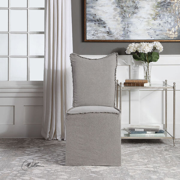 Narissa Gray Armless Chair, Set of 2, image 2