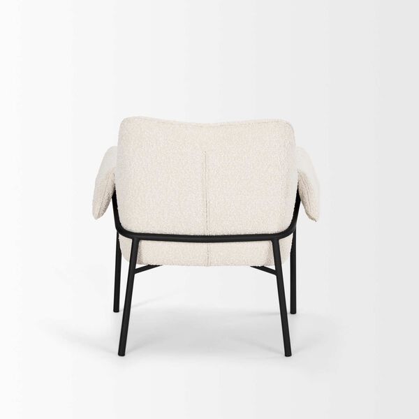 Brently Cream With Boucle Fabric Accent Chair, image 4