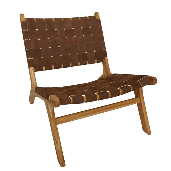 Kenneth Dark Brown Strap Chair, image 1