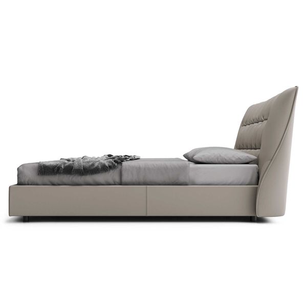 Stafford Castle Gray Eco Leather Queen Bed, image 3