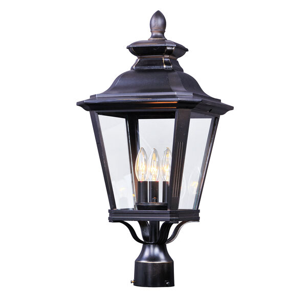 Knoxville Bronze 11-Inch Three-Light Outdoor Post, image 1
