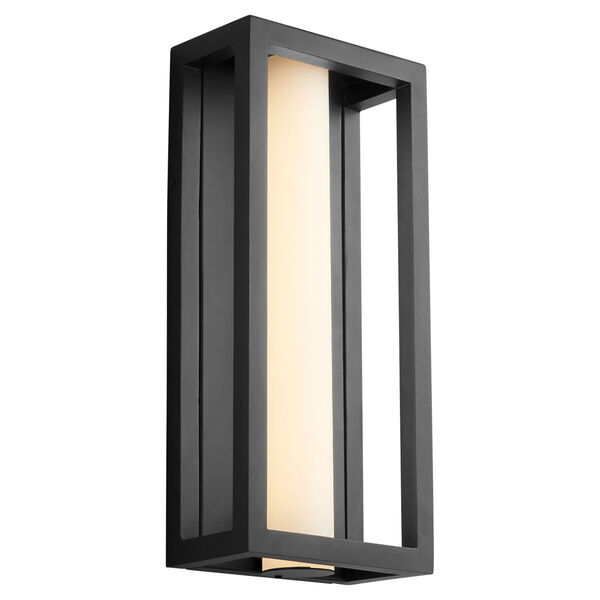 Aperto Black Eight-Inch LED Outdoor Wall Sconce, image 2