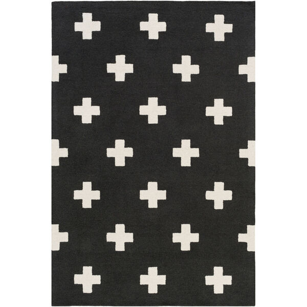 Hilda Monica Black and White Rectangular: 7 Ft. 6-Inch x 9 Ft. 6-Inch Area Rug, image 1
