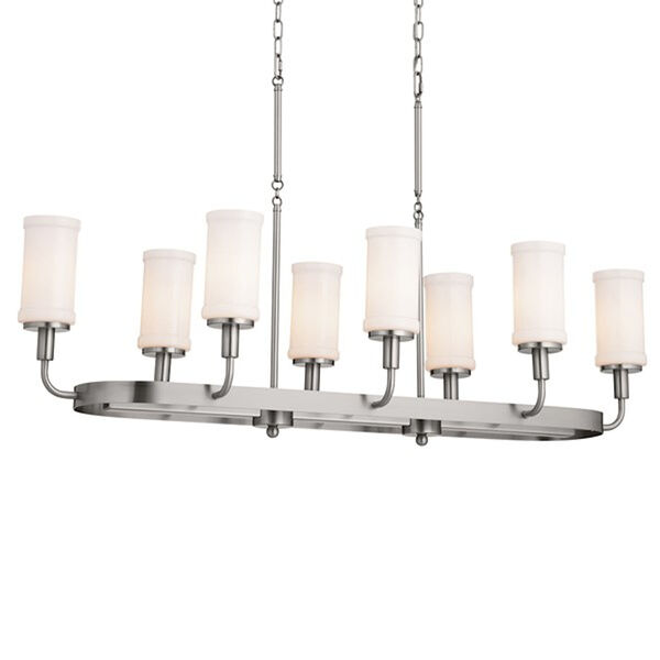 Homestead Classic Pewter Eight-Light Linear Chandelier, image 4