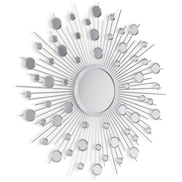 Milkyway I Bling Silver 36 x 36-Inch Round Wall Mirror, image 2