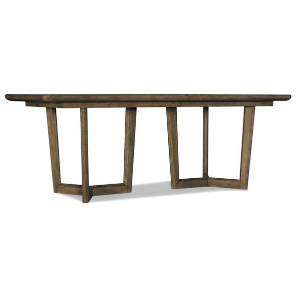 Sundance Brown Rectangle Dining Table with Two 18-Inch Leaves, image 1