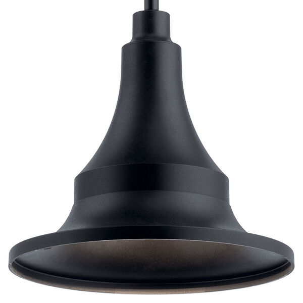 Hampshire Textured Black 12-Inch One-Light Outdoor Pendant, image 3