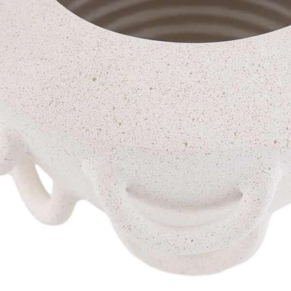 Paloma Speckled Ivory Ceramic Vase, image 3