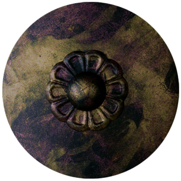 Petit Crystal Heirloom Bronze 12-Inch Five-Light Flush Mount, image 2