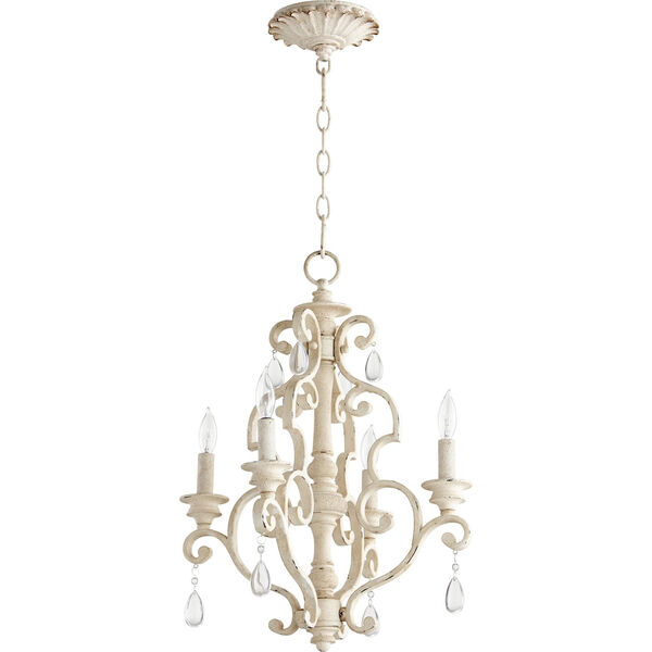 San Miguel Persian White 16-Inch Four-Light Chandelier, image 1