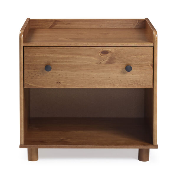 Morgan Caramel Nightstand with One Drawer, image 1