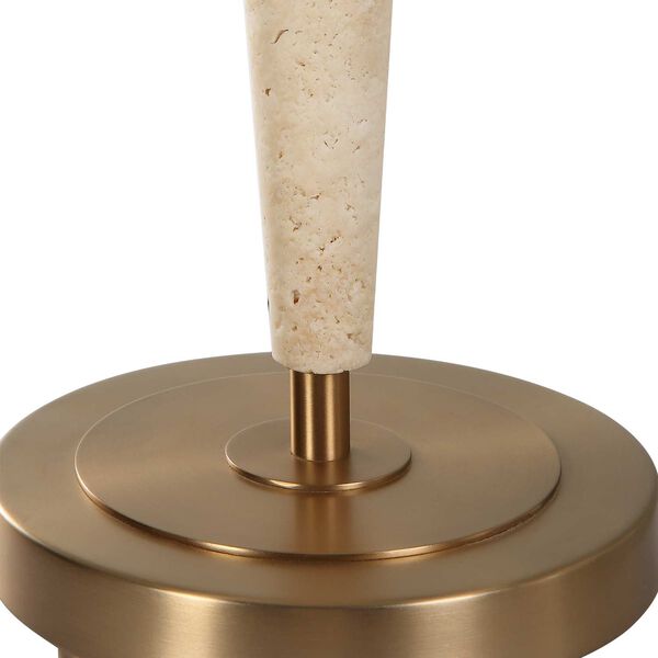Palu Beige Brushed Brass One-Light Table Lamp, image 6