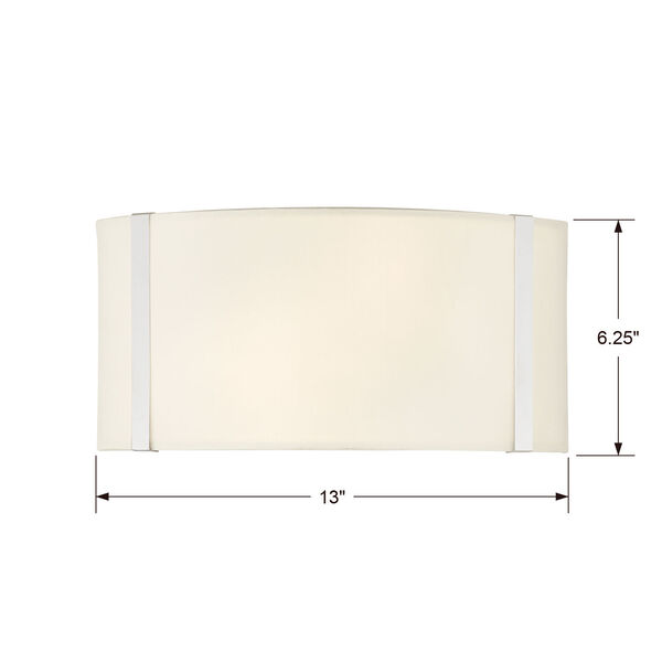 Fulton Polished Nickel Two-Light Wall Sconce, image 3