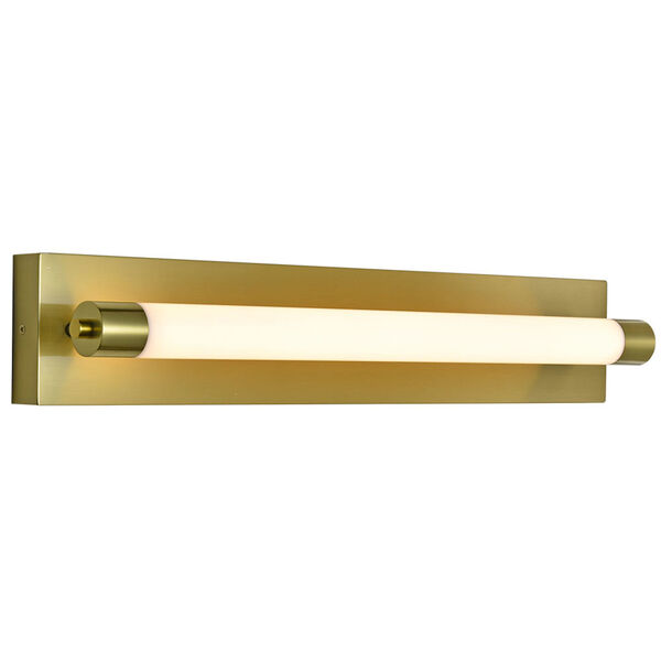 Procyon Antique Brass and Satin ADA Integrated LED Bath Light, image 2