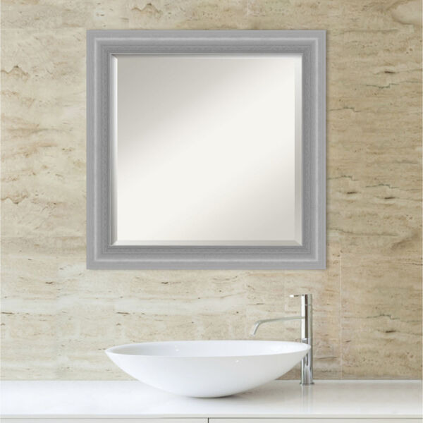 Peak Brushed Nickel 25W X 25H-Inch Bathroom Vanity Wall Mirror, image 5