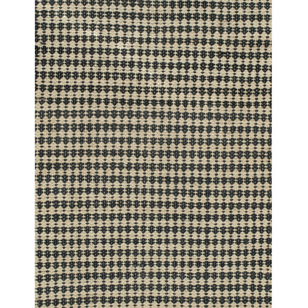 Black and Tan Shuttle Weave: 3 Ft. x 2 Ft. Area Rug, image 1