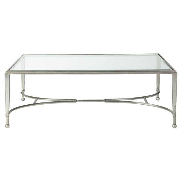 Metal Designs Silver 54-Inch Sangiovese Rectangular Cocktail Table, image 2