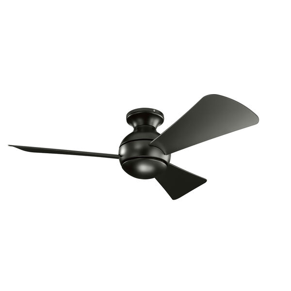 Sola Satin Black 44-Inch One-Light LED Ceiling Fan, image 2