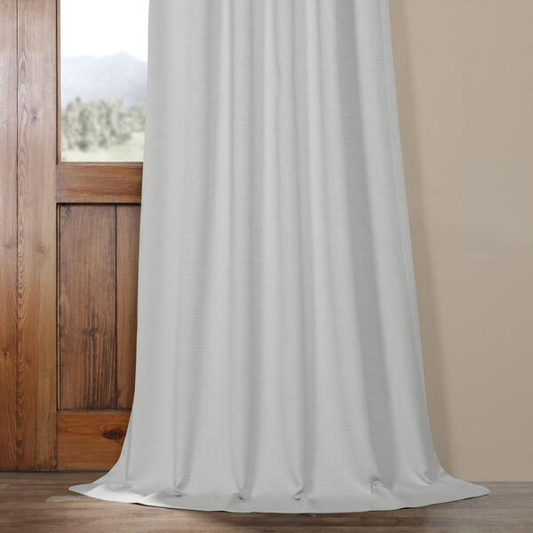 Ivory Birch 108 x 50 In. Faux Linen Blackout Curtain Single Panel, image 5