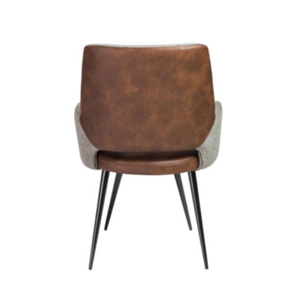 Emerson Light Brown Leatherette Arm Chair, image 4
