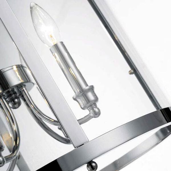 Payton Chrome Four-Light Pendant with Clear Glass, image 5