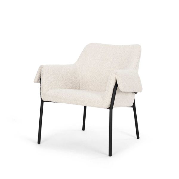 Brently Cream With Boucle Fabric Accent Chair, image 1