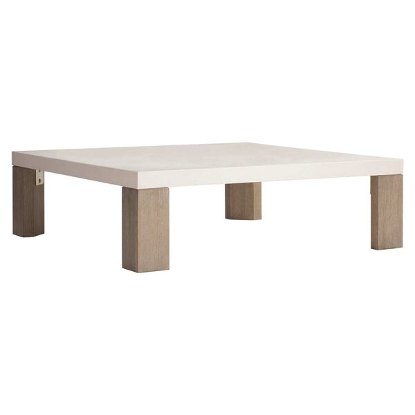 Lorenzo Vintage Cream and Natural 52-Inch Cocktail Table, image 4