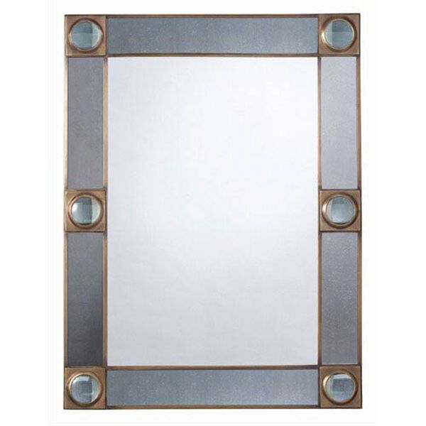 Baldwin Antique Brass and Glass Mirror, image 1