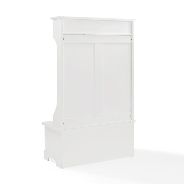 Campbell Hall Tree in White Finish, image 1