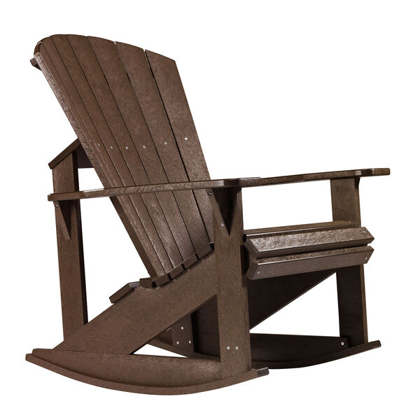 Generations Adirondack Rocking Chair-Chocolate, image 1