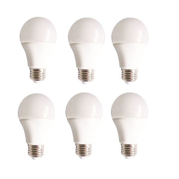 Vertis Frosted White 3000K LED Light Bulb, Set of 6, image 1