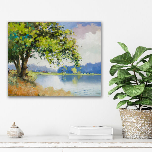 Spring At The Pond II Gallery Wrapped Canvas, image 1
