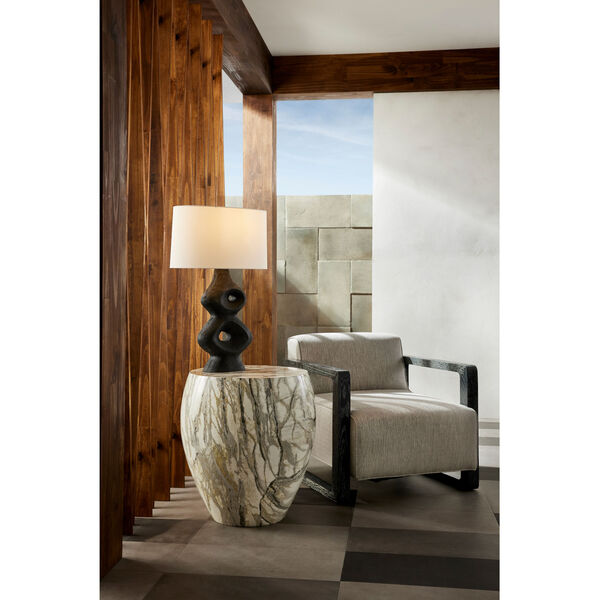 Mojave Faux Marble Kenmore Side Table, image 3