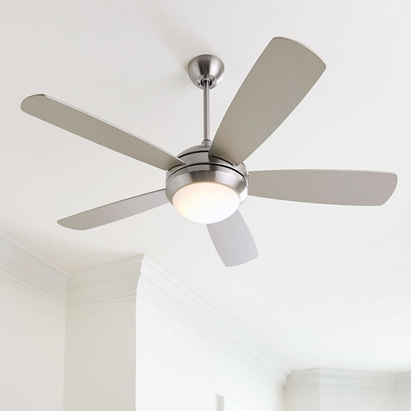 Discus Brushed Steel 52-Inch Smart LED Ceiling Fan, image 5