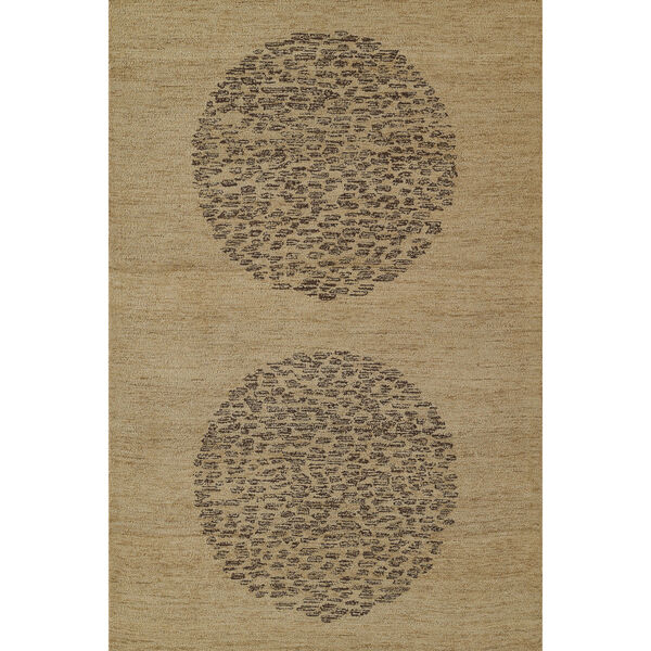 Teppe Natural and Brown Area Rug, image 1
